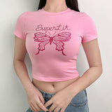 T-Shirt Court Papillon Rose - Rêve de Papillon