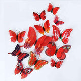 Stickers à Aimant Papillon 3D Style Rouge - Rêve de papillon