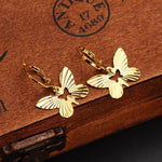 Boucles d'Oreilles Papillon Or Vintage - Rêve de Papillon