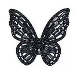 Bague Papillon Fantaisie Coréenne Noire | Rêve de Papillon