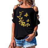 T-Shirt Long Papillon <br> Fleur Bohème