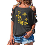 T-Shirt Long Papillon <br> Fleur Bohème
