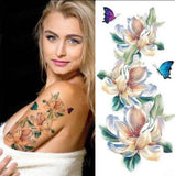 Tatouage Papillon et Fleur Blanche - Rêve de Papillon