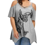 T-Shirt Long Papillon <br> Géométrique