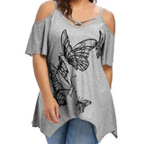 T-Shirt Long Papillon <br> Géométrique