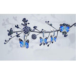 Bijoux Papillon bleu en argent - Rêve de Papillon