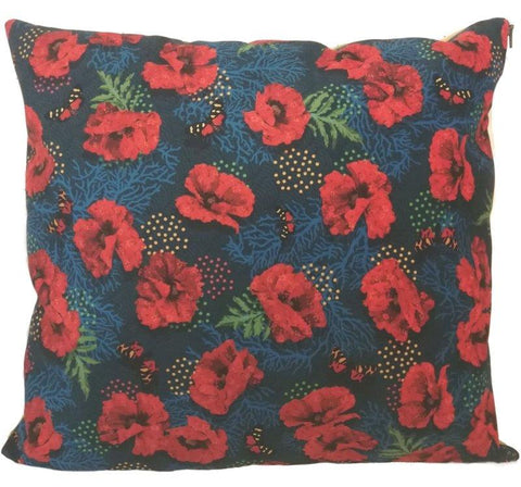 EXTÉRIEUR Housses de coussin coquelicot rouge EXTÉRIEUR Housses de coussin coquelicot rouge