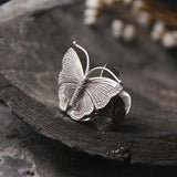 Bague Papillon Vintage Argent - Rêve de Papillon