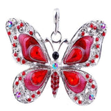 Collier Papillon Fantaisie Rouge - Rêve de Papillon