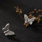 Boucles d'Oreilles Papillon Argent Vintage Mini - Rêve de Papillon