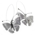Boucles d'Oreilles Papillon <br> Vintage (Argent)