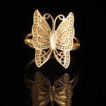Bague Papillon Or style Oriental - Rêve de Papillon