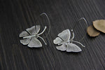 Boucles d'Oreilles Papillon Vintage Argent - Rêve de Papillon