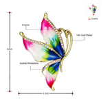 Barrette Papillon couleur fleur tropicale - Rêve de Papillon
