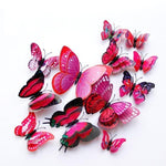 Stickers à Aimant Papillon 3D Fuschia - Rêve de papillon