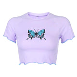 T-Shirt Court Papillon <br> Blue Dream