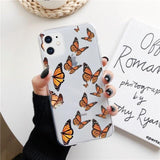 Coque de téléphone papillon monarque transparente - Rêve de Papillon