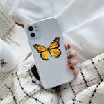 Coque de téléphone papillon monarque transparente - Rêve de Papillon