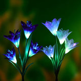 Bâton Lumineux Fleur et Papillon <br> Solaire