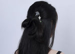 Bâton à cheveux Papillon <br> Style Traditionnel Chinois (Argent)