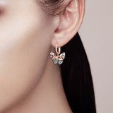 Boucles d'Oreilles Papillon <br> Rose Neodesign (Or)