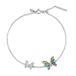 Bracelet Papillon Argent Multicolore | Rêve de Papillon