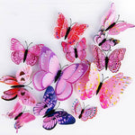 Stickers à Aimant Papillon 3D Rose - Rêve de papillon