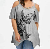 T-Shirt Long Papillon Géométrique | Rêve de Papillon