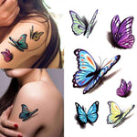 Tatouage éphémère papillon 3D femme - Rêve de Papillon