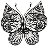 Tatouage éphémère papillon noir et blanc - Rêve de Papillon