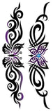 Tatouage éphémère papillon tribal - Rêve de Papillon