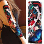 Tatouage papillon fleur japonais sur bras femme- Rêve de Papillon