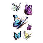 Tatouage temporaire papillon 3D couleur - Rêve de Papillon