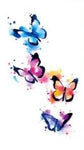Tatouage temporaire papillon aquarelle - Rêve de Papillon 